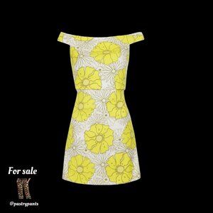 TOPSHOP Retro Floral Bardot Dress NWT sz 6